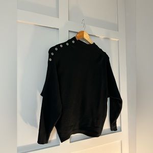 Premise black knit batwing sweater